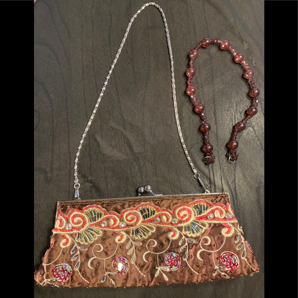Vintage beaded clutch